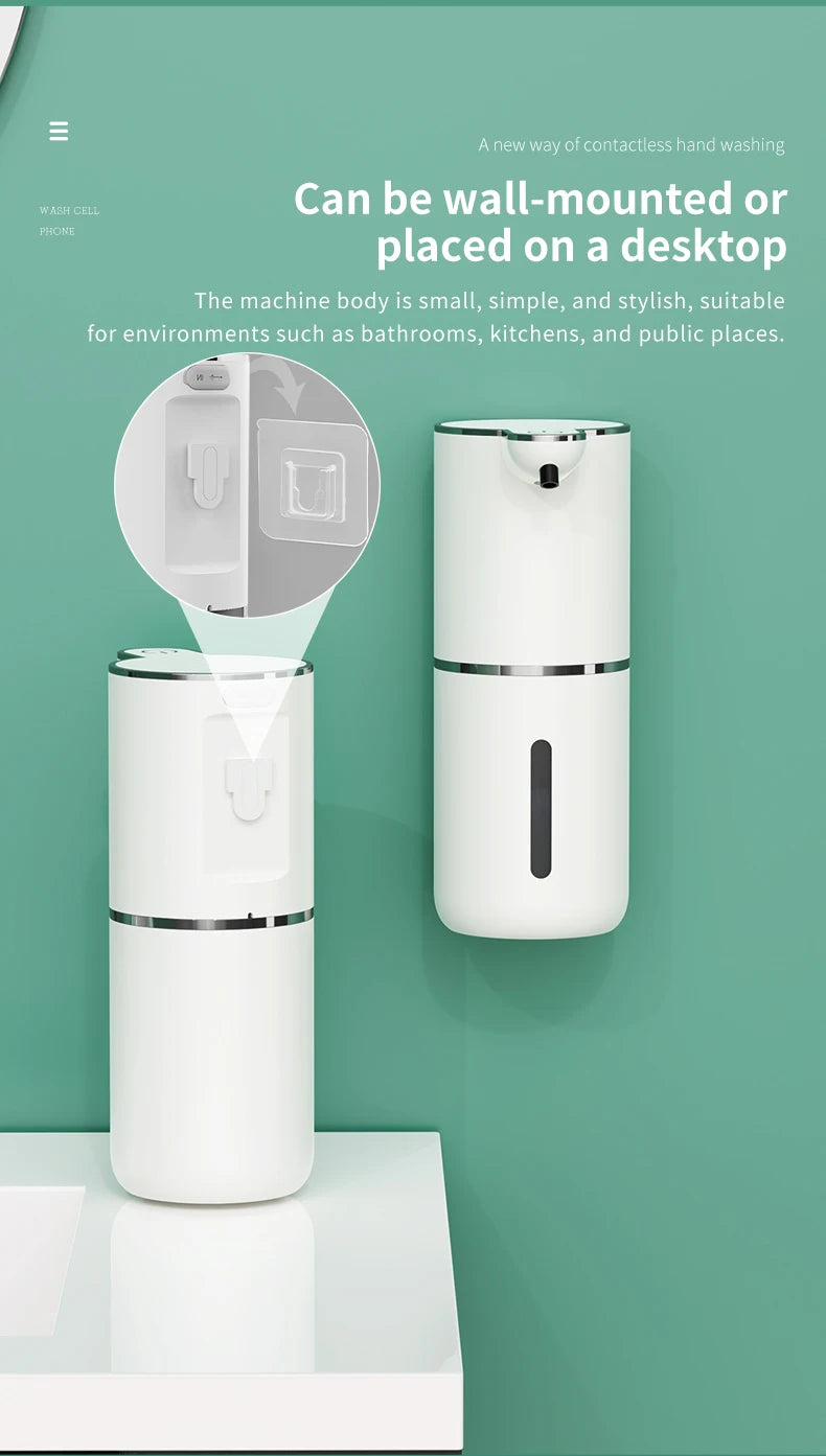 Automatischer Seifenspender – 380ml, wiederaufladbar, 4 Stufen | Sensor-Dispenser