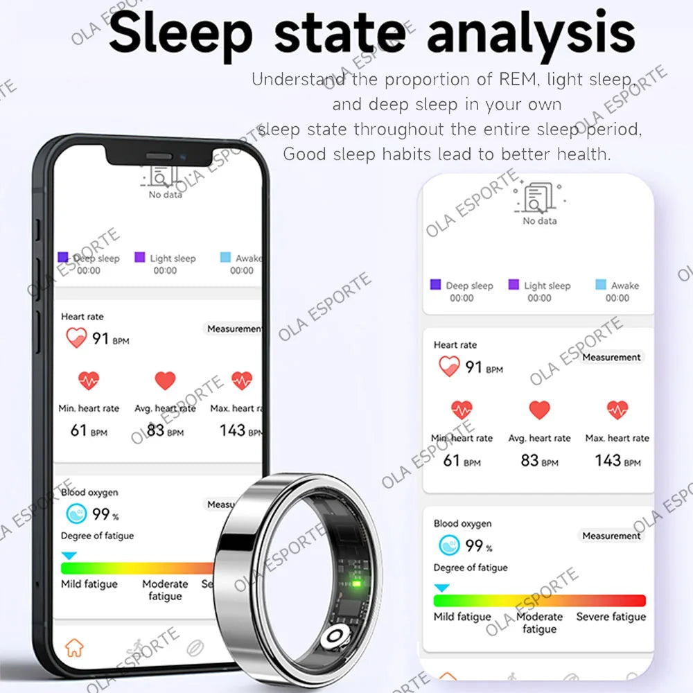 Smart Ring – Gesundheitsmonitor, 5ATM & Multi-Sport