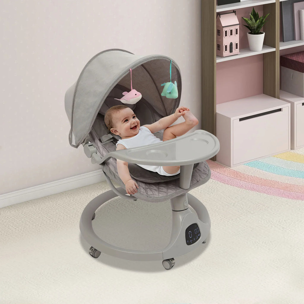 Elektrische Baby-Wiege – Bluetooth, Fernbedienung & 5 Stufen