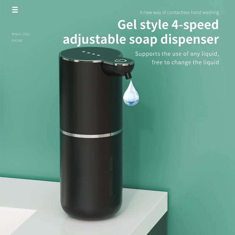 Automatischer Seifenspender – 380ml, wiederaufladbar, 4 Stufen | Sensor-Dispenser
