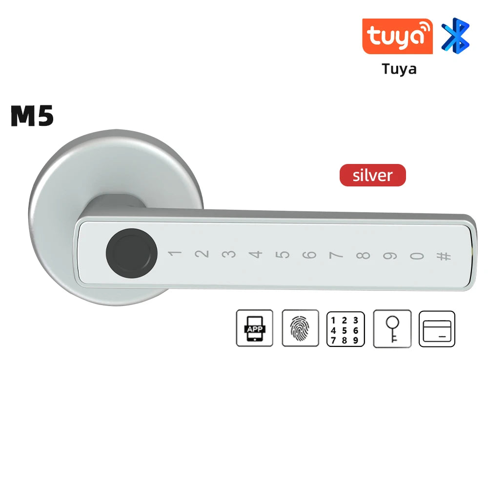 RAYKUBE M5 Fingerabdruck-Türschloss – Bluetooth & Tuya