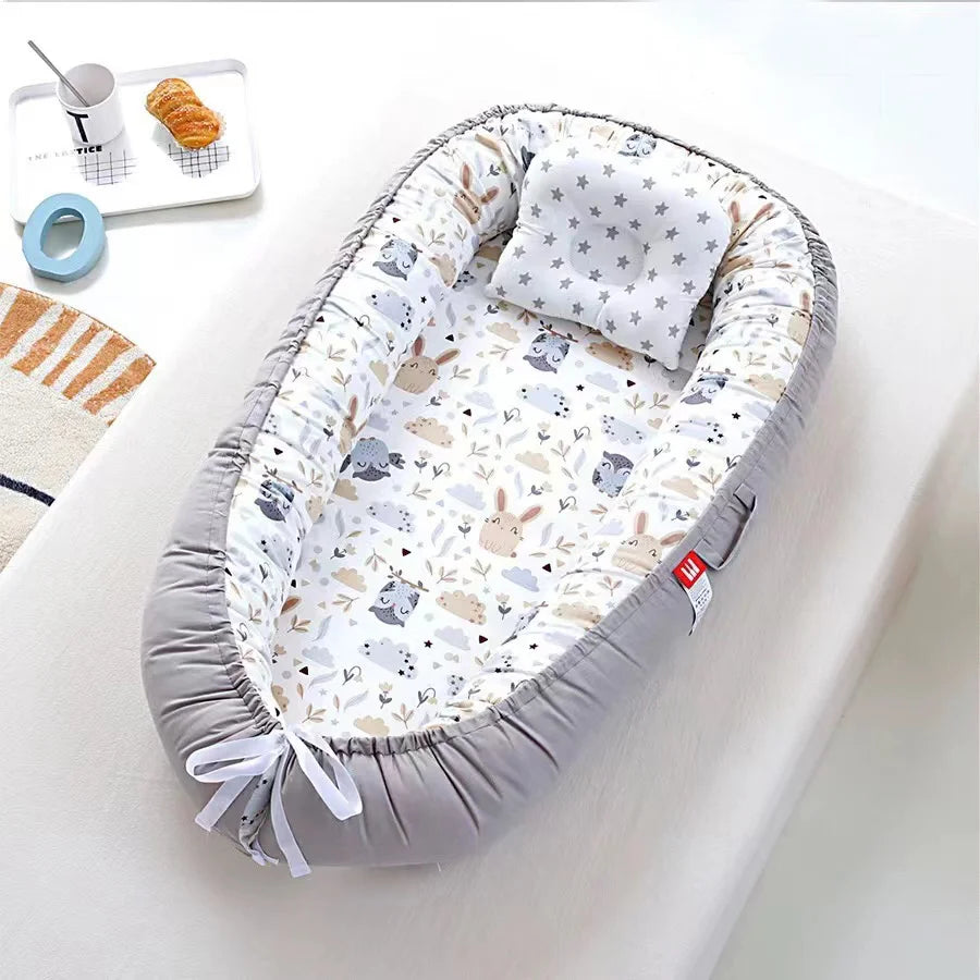 Baby-Nestbett Co-Sleeping – Baumwolle, atmungsaktiv & tragbar