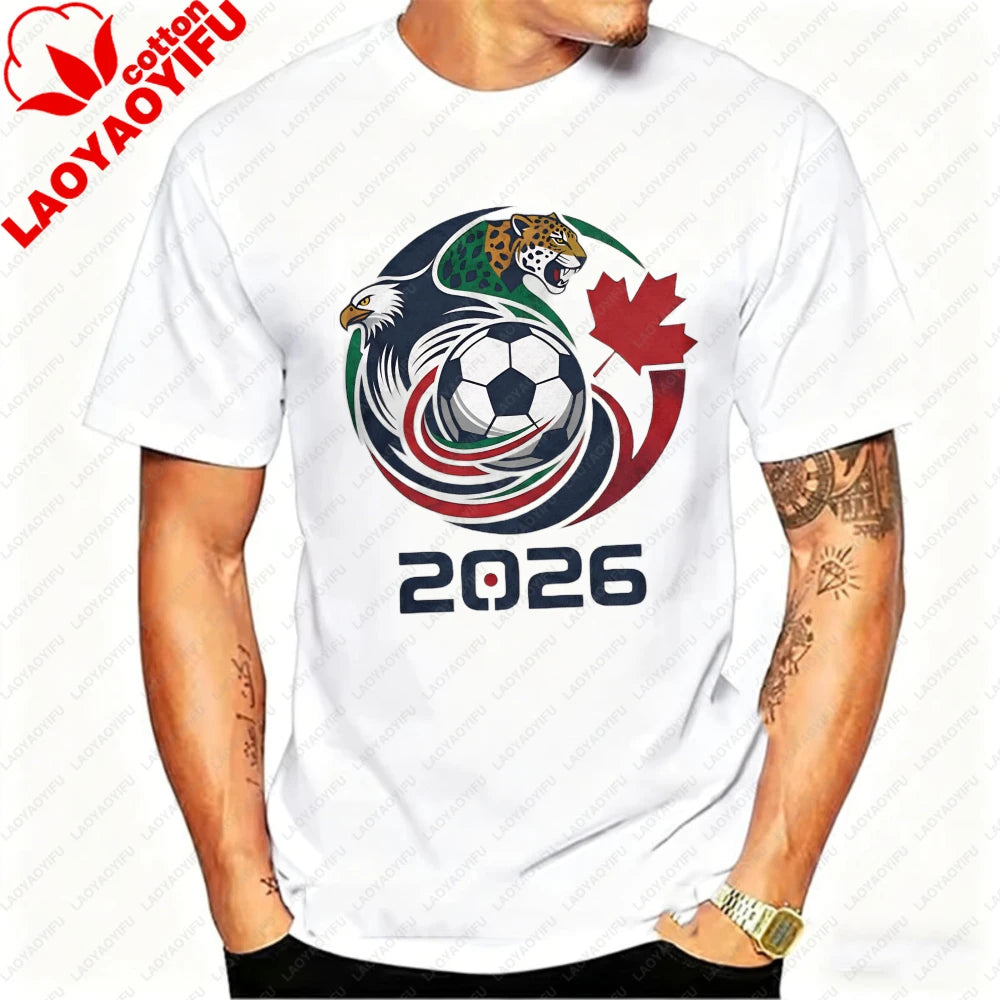 Herren Sport T-Shirt WM 2026 – USA, Kanada & Mexiko Fußball-Fan