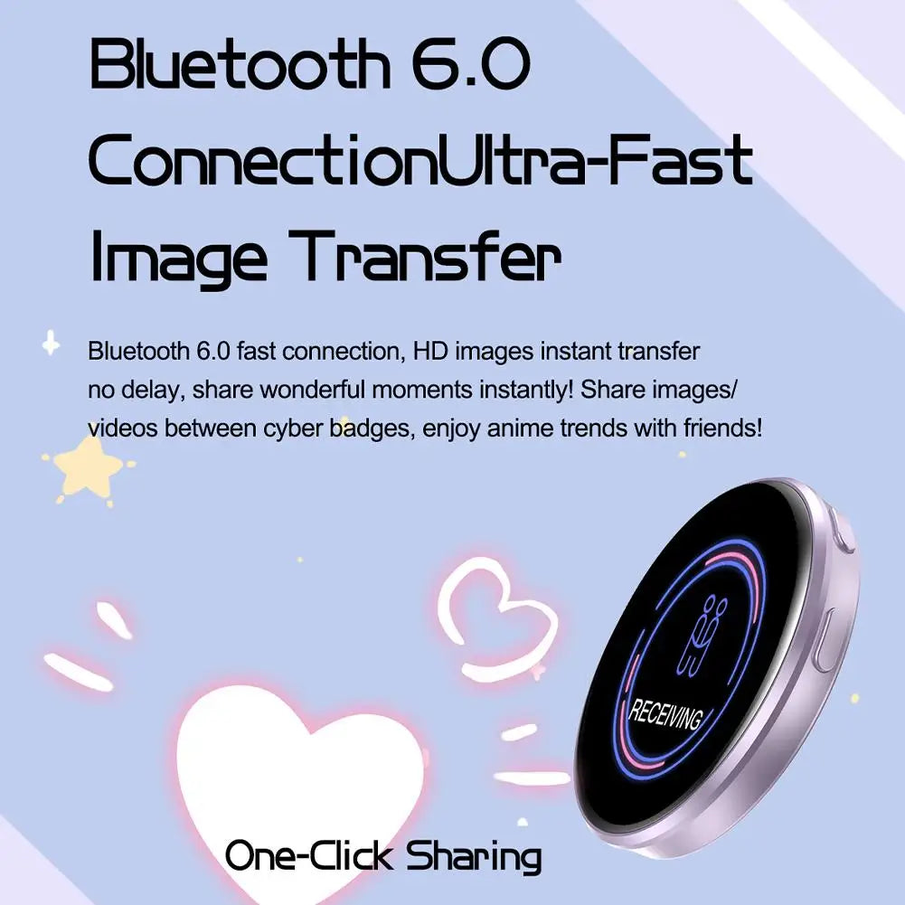 PIN Smart CyberBadge – 1,7" LED-Display, Bluetooth 6.0