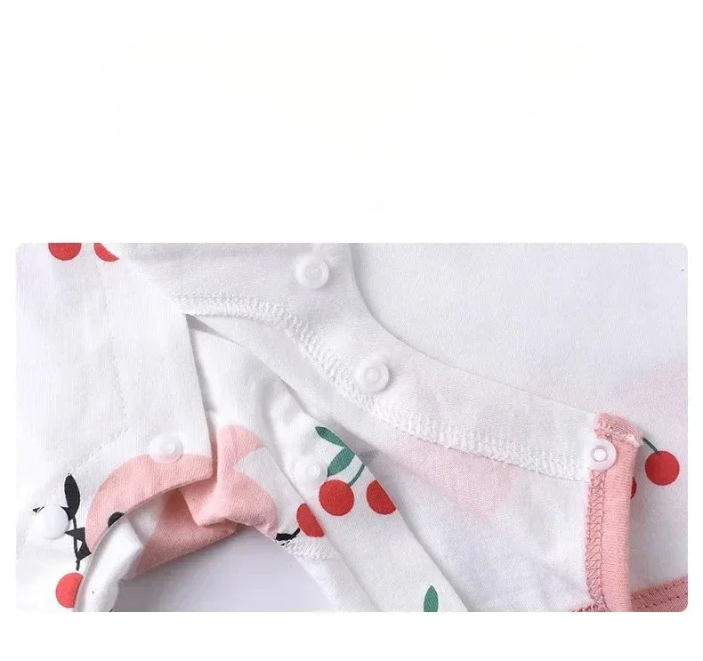 Baby-Strampler Sommer – Kurzarm, 100% Baumwolle & Pyjama