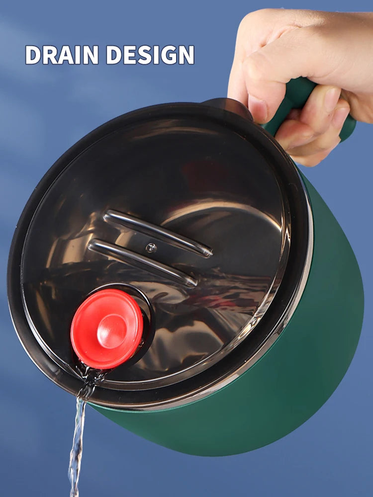 Edelstahlschüssel mit Deckel für Instant-Nudeln – 1000 ml, auslaufsicher & tragbar