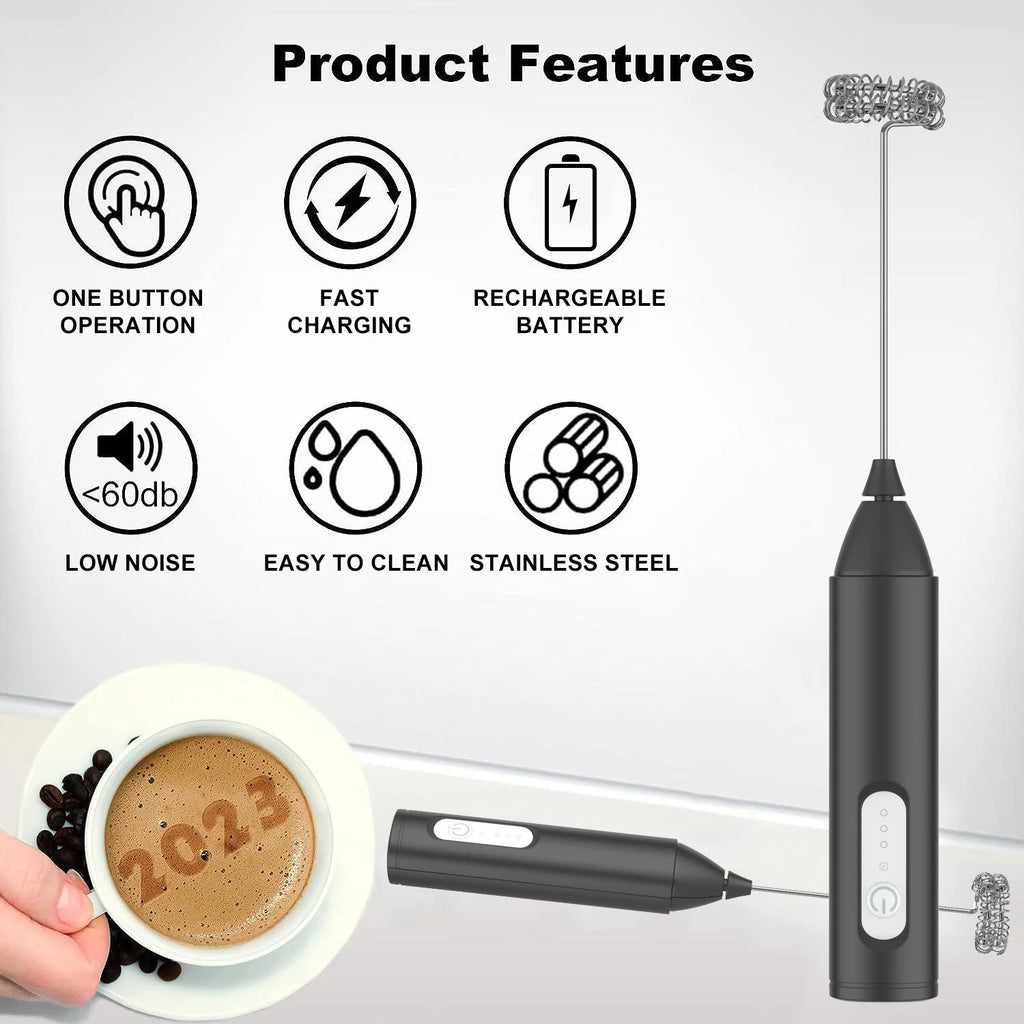 Mini Milchaufschäumer USB – 3 Stufen Kaffee & Cappuccino