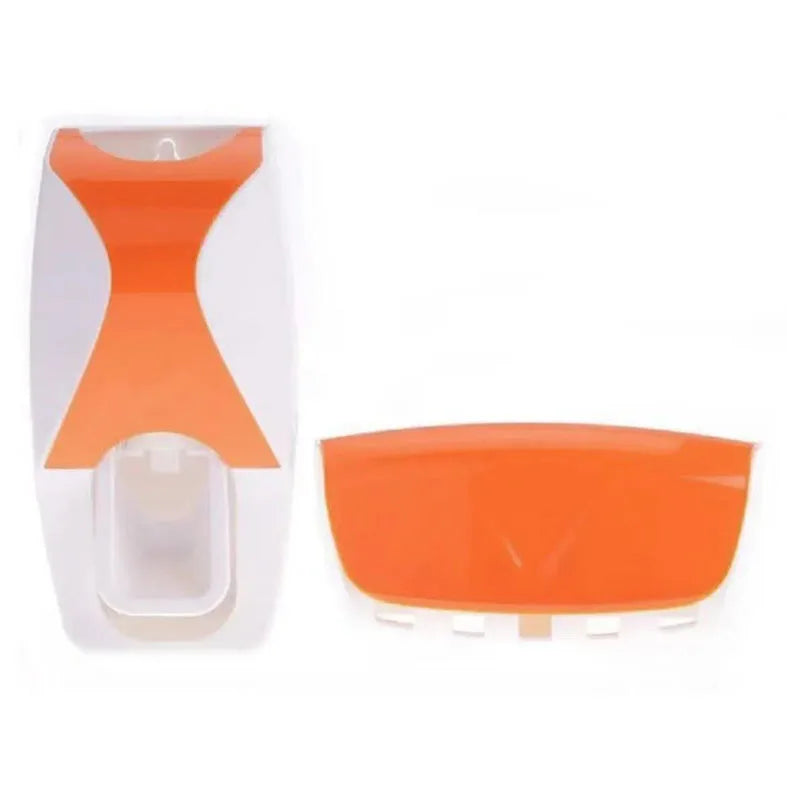 Zahnbürsten-Wandset – Halter, Zahnpasta-Spender & Becher