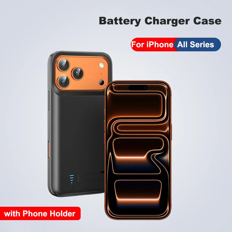 iPhone Akku-Hülle mit Powerbank – 4000–6000 mAh | iPhone 6 bis 17 Pro Max