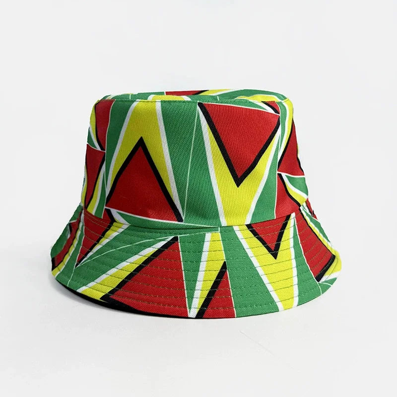 Länderflaggen Bucket Hat – Wendbar, Fußball-Fan & Outdoor