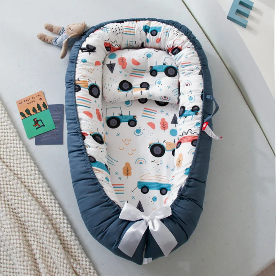Baby-Nestbett Co-Sleeping – Baumwolle, atmungsaktiv & tragbar