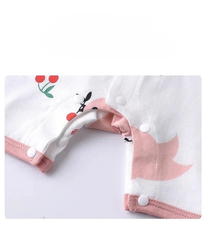 Baby-Strampler Sommer – Kurzarm, 100% Baumwolle & Pyjama