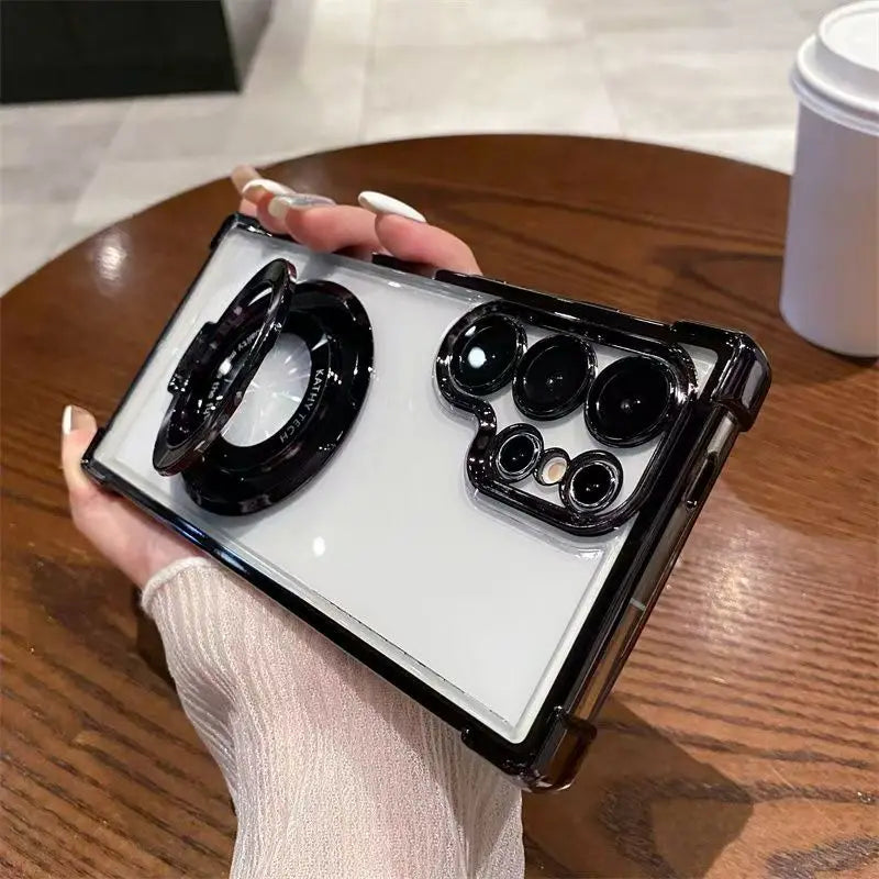 Samsung Hülle Magnetisch – Transparent, Standfunktion & MagSafe