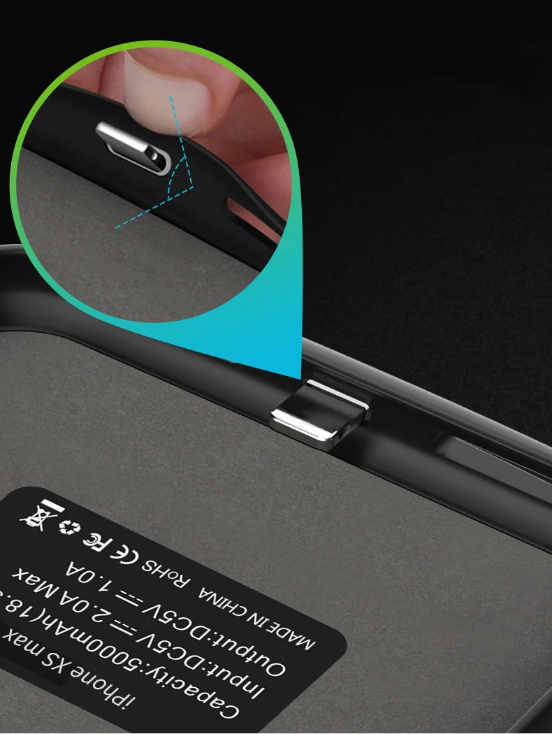iPhone Akku-Hülle mit Powerbank – 4000–6000 mAh | iPhone 6 bis 17 Pro Max