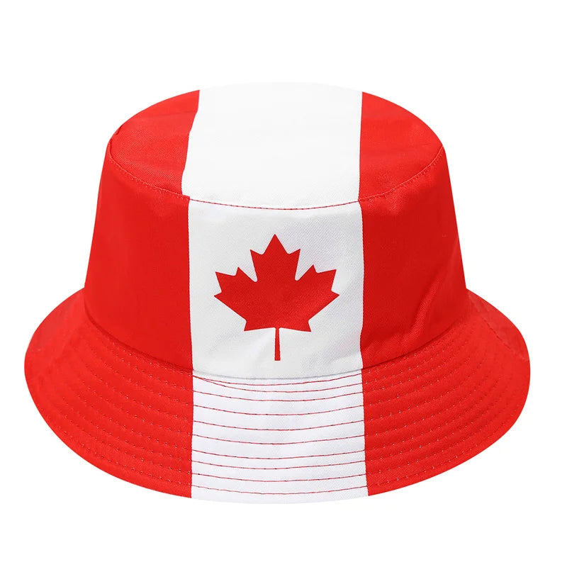 Länderflaggen Bucket Hat – Wendbar, Fußball-Fan & Outdoor