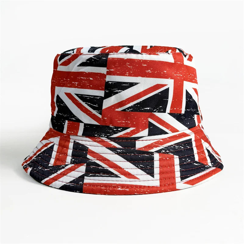 Länderflaggen Bucket Hat – Wendbar, Fußball-Fan & Outdoor