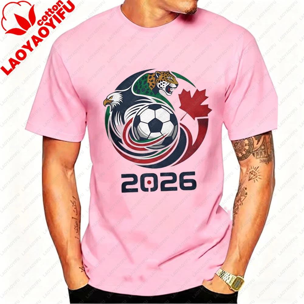 Herren Sport T-Shirt WM 2026 – USA, Kanada & Mexiko Fußball-Fan