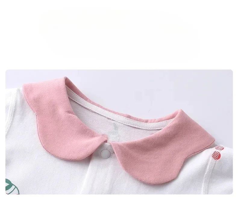 Baby-Strampler Sommer – Kurzarm, 100% Baumwolle & Pyjama