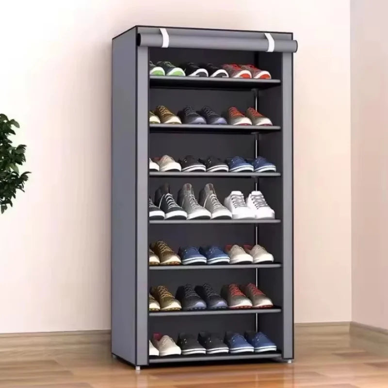 Schuhschrank Vliesstoff – 6/8/10 Etagen, platzsparend