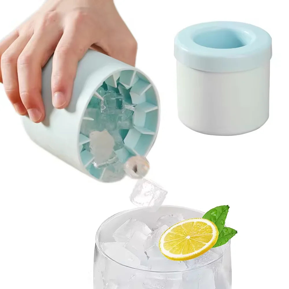 Eiswürfelform Silikon – Whiskey-Kugeln, Glühbirne & Zylinder