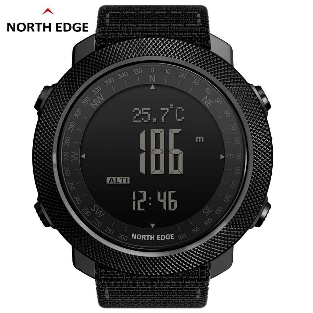 Outdoor-Digitaluhr Herren – Militär, Kompass & 50m wasserdicht