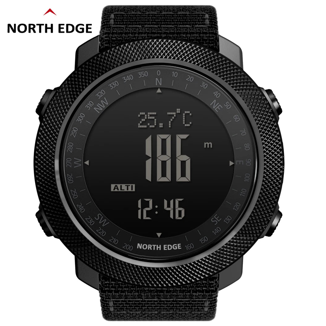 Outdoor-Digitaluhr Herren – Militär, Kompass & 50m wasserdicht