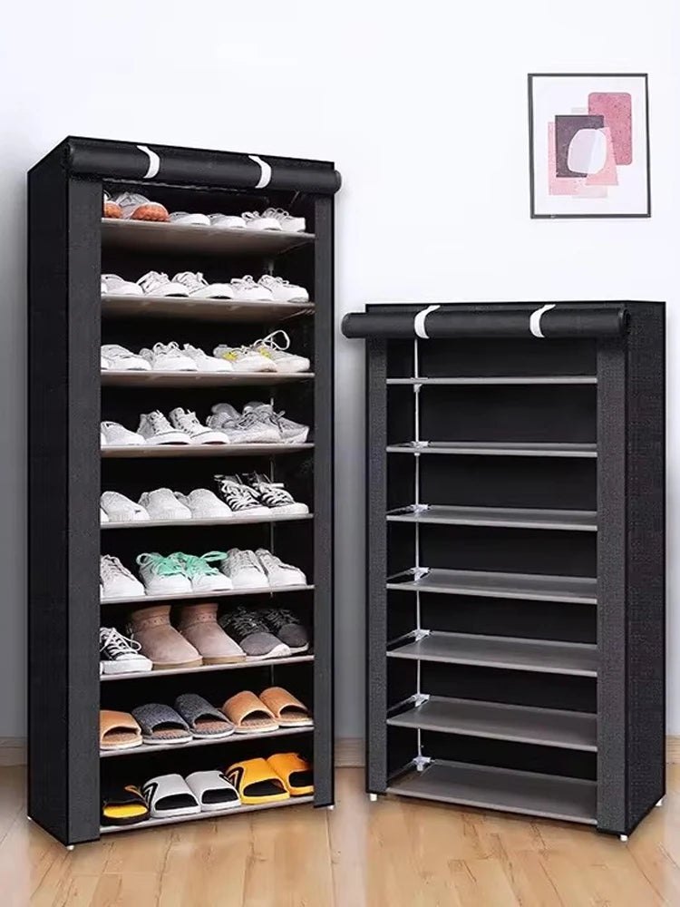 Schuhschrank Vliesstoff – 6/8/10 Etagen, platzsparend