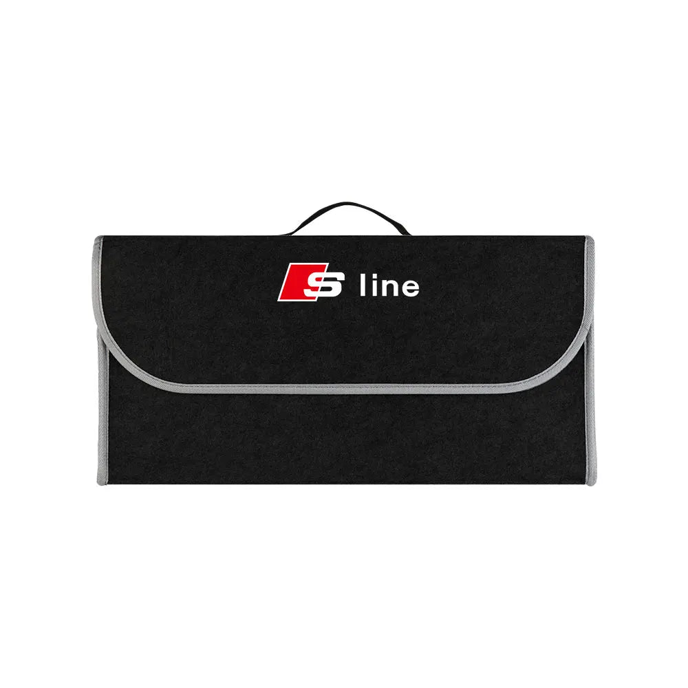 Audi Kofferraum-Organizer aus Filz – Aufbewahrungsbox für A3 A4 A5 A6 Q3 Q5 S-Line & mehr