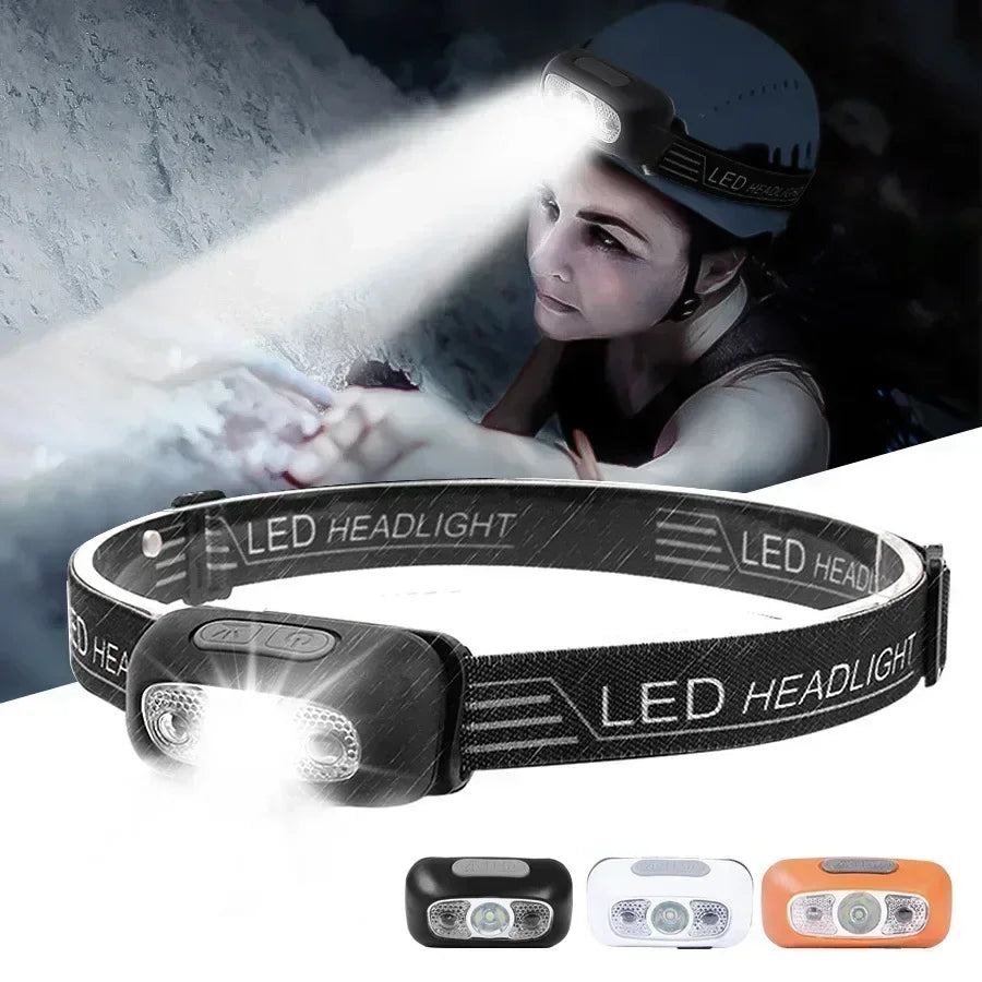 LED Stirnlampe USB – Sensor, aufladbar & Outdoor