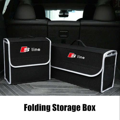 Audi Kofferraum-Organizer aus Filz – Aufbewahrungsbox für A3 A4 A5 A6 Q3 Q5 S-Line & mehr