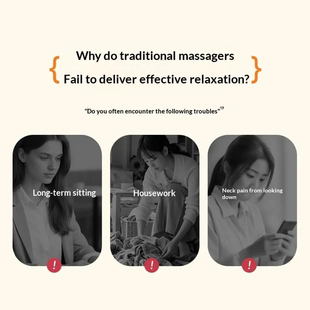 Nacken-Schulter-Massagegerät elektrisch – Knetmassage & Wärme