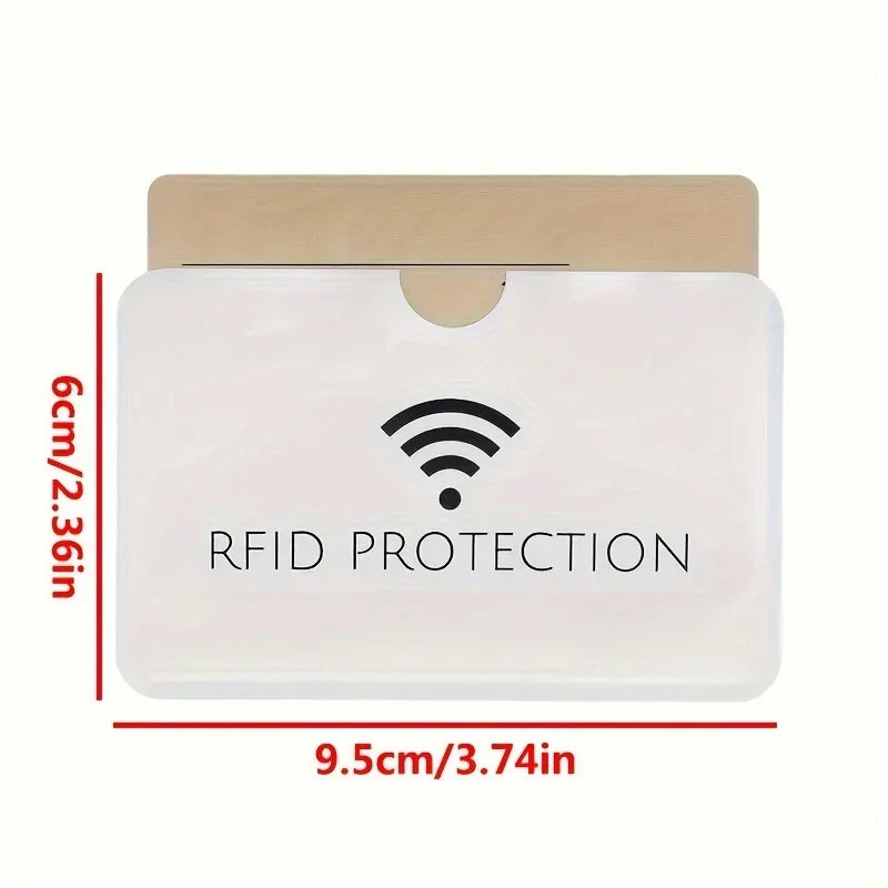 RFID-Schutzhüllen aus Aluminium – 10er Set | Kartenschutz vor digitalem Auslesen