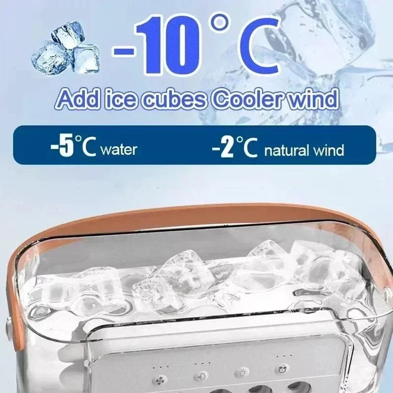 3-in-1 Luftkühler – Ventilator, Befeuchter & LED, USB