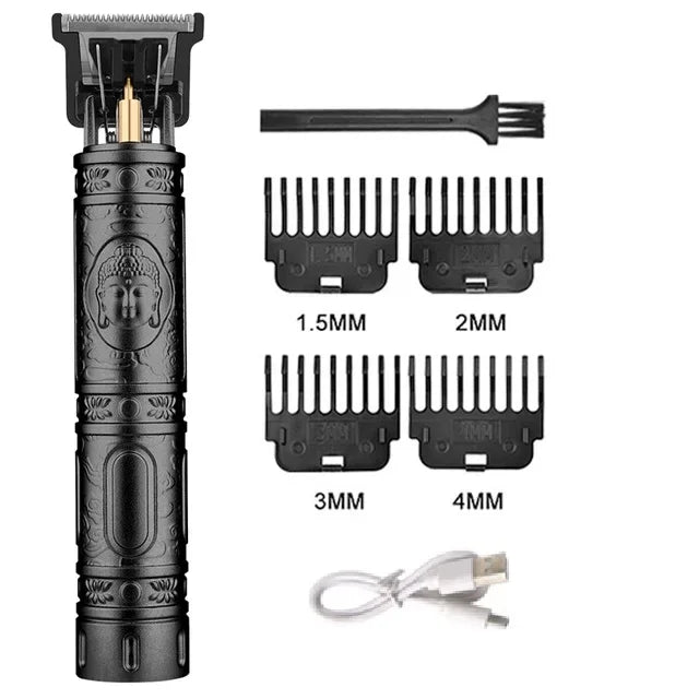 Elektrischer Haarschneider Vintage – USB kabellos für Herren