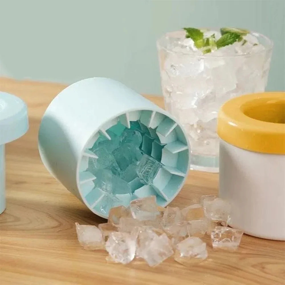 Eiswürfelform Silikon – Whiskey-Kugeln, Glühbirne & Zylinder