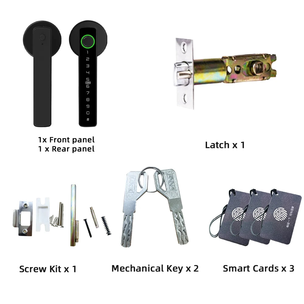 RAYKUBE M5 Fingerabdruck-Türschloss – Bluetooth & Tuya