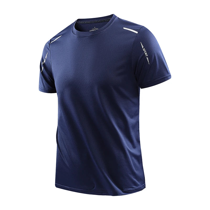 Herren Sport-T-Shirt schnell trocknend – Atmungsaktiv, Outdoor, Laufen & Wandern | M–5XL