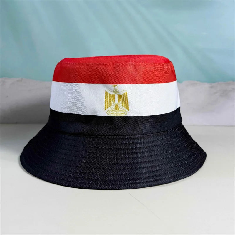 Länderflaggen Bucket Hat – Wendbar, Fußball-Fan & Outdoor