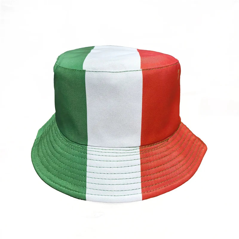 Länderflaggen Bucket Hat – Wendbar, Fußball-Fan & Outdoor