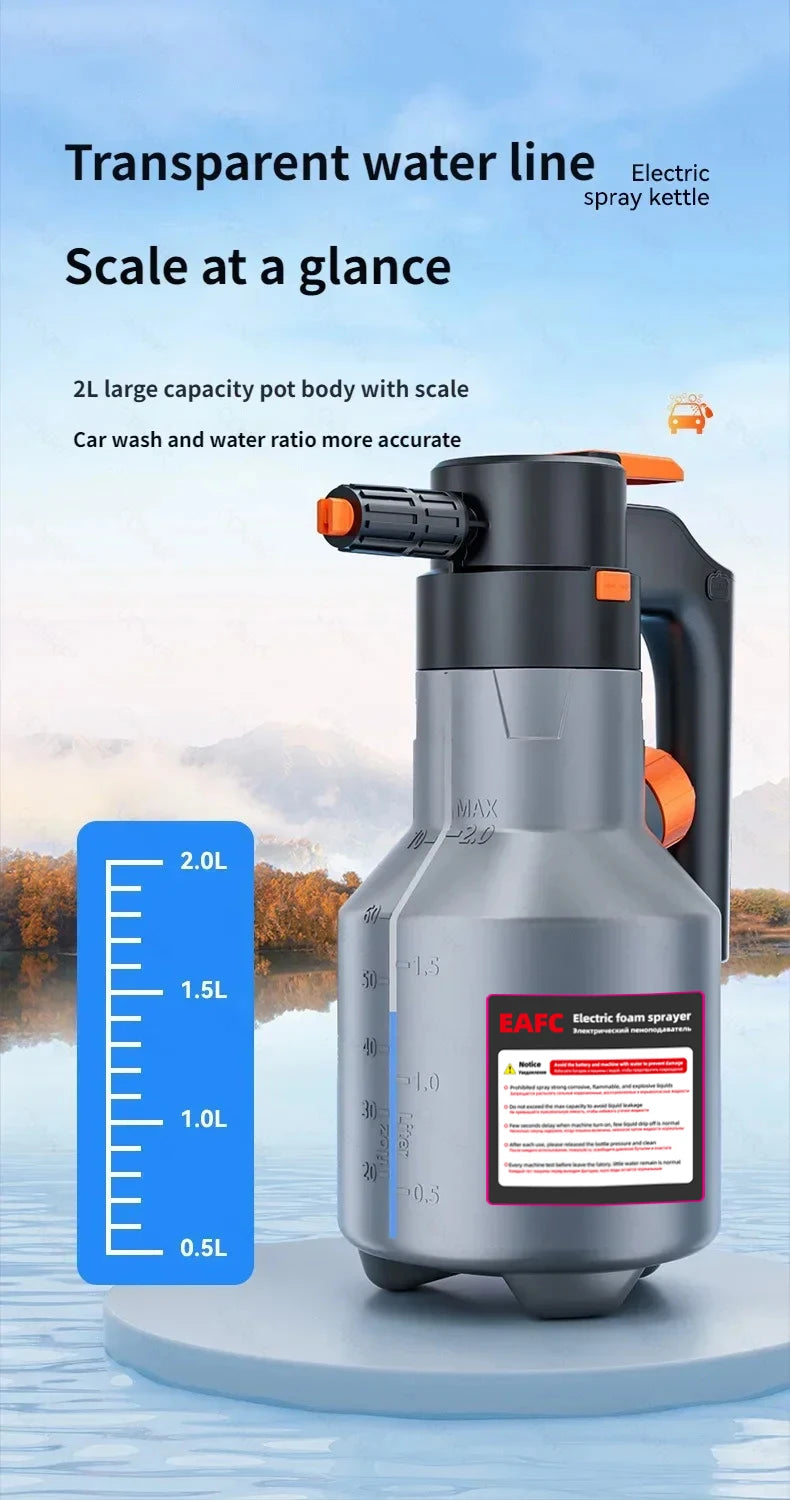 Elektrischer Schaumsprayer – Hochdruck & Schnee-Schaum
