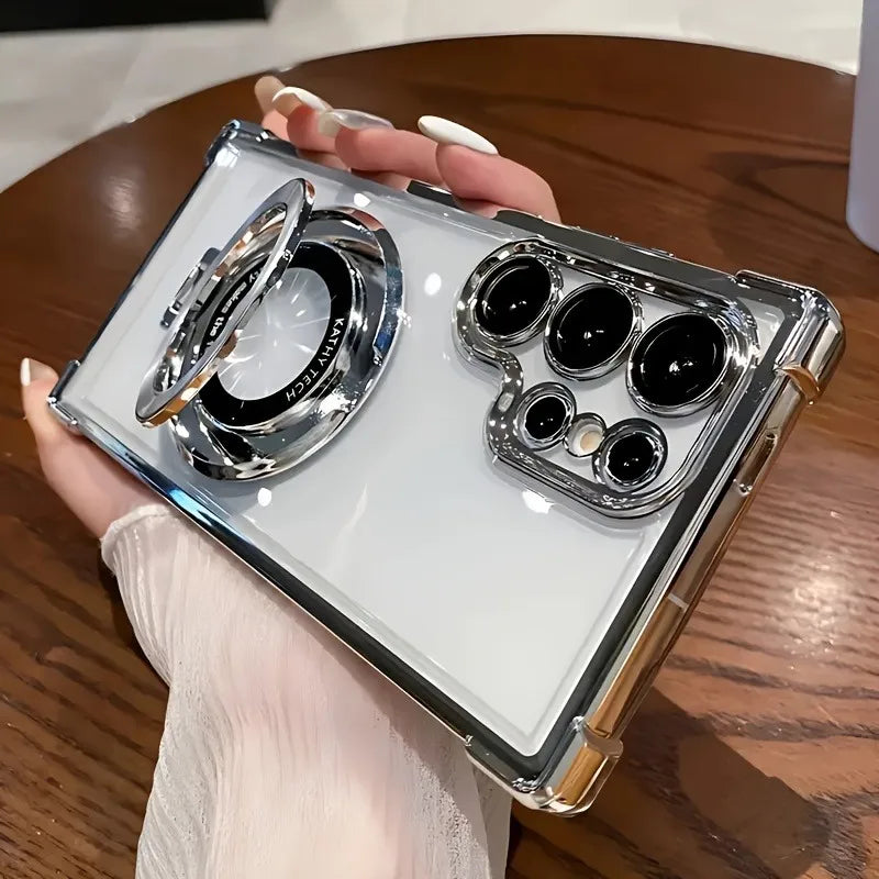 Samsung Hülle Magnetisch – Transparent, Standfunktion & MagSafe