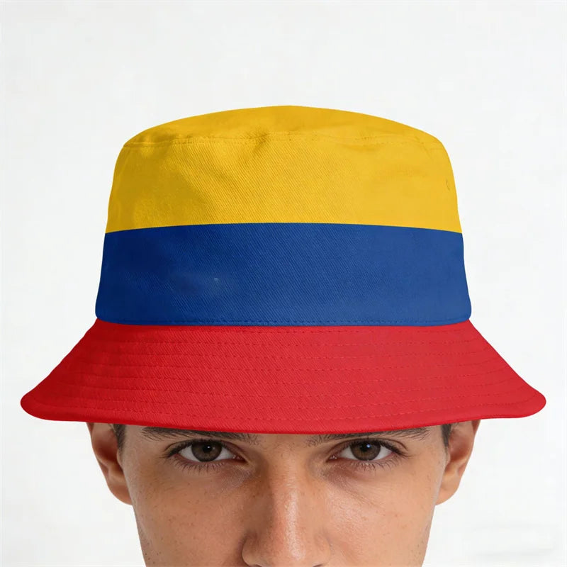 Länderflaggen Bucket Hat – Wendbar, Fußball-Fan & Outdoor