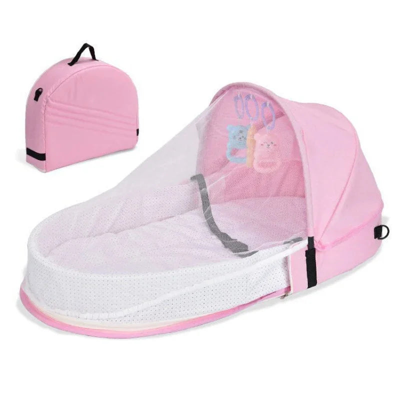 Baby-Reisebett faltbar – Moskitonetz, Matratze & Camping