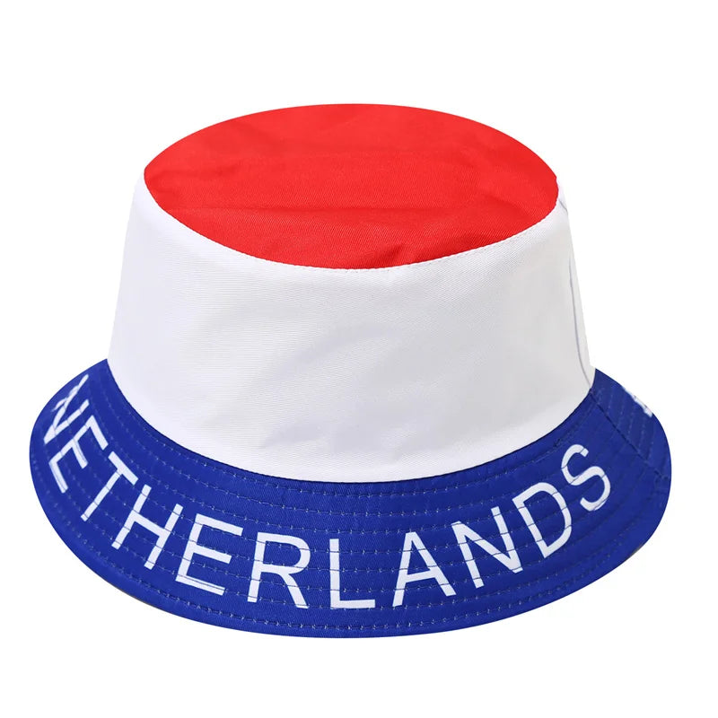 Länderflaggen Bucket Hat – Wendbar, Fußball-Fan & Outdoor