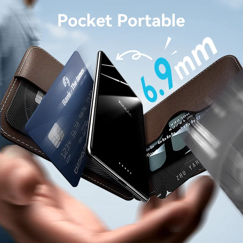 KUULAA Power Bank 5000mAh – 20W, Wireless & MagSafe für iPhone