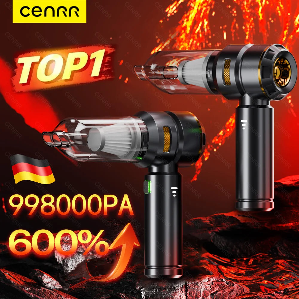 CENRR Auto-Staubsauger Kabellos – 998000 Pa Hochleistung