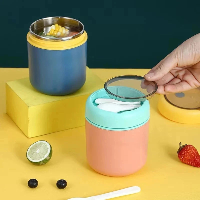Thermobehälter Edelstahl – Isolierter Suppenbecher & Lunchbox | 530 ml & 710 ml