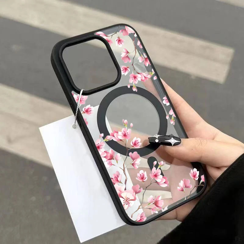 iPhone Hülle Kirschblüten – Magnetisch & Transparent