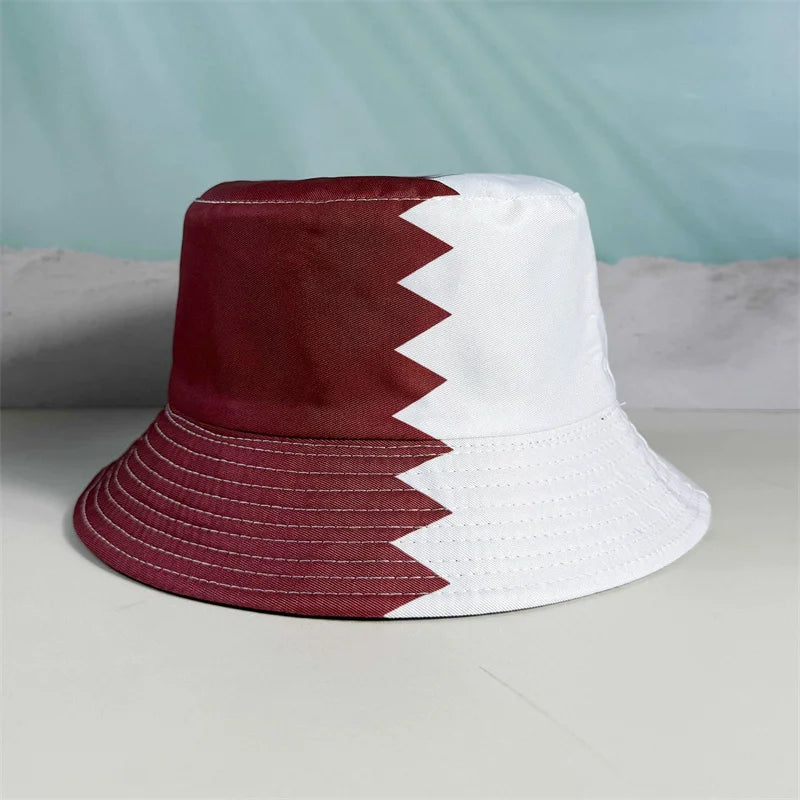 Länderflaggen Bucket Hat – Wendbar, Fußball-Fan & Outdoor