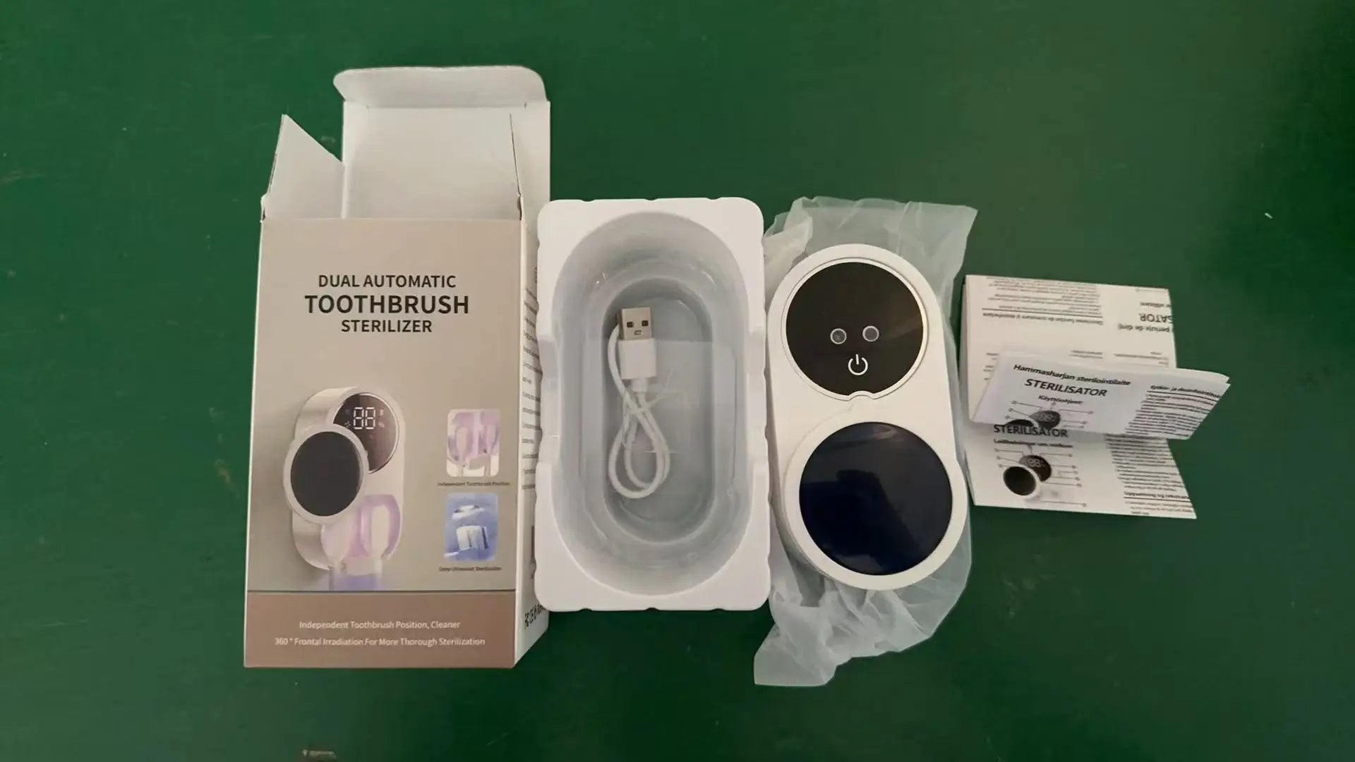 UV Zahnbürsten-Halter Wandmontage – Sensor-Öffnung & USB